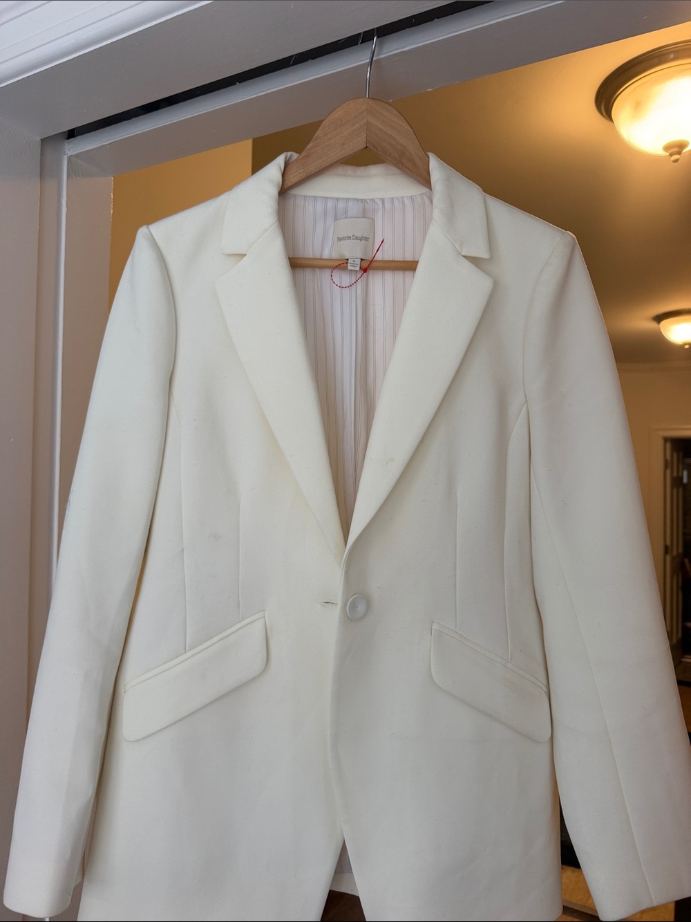 Favorite Daughter Ivory Single-Button Blazer